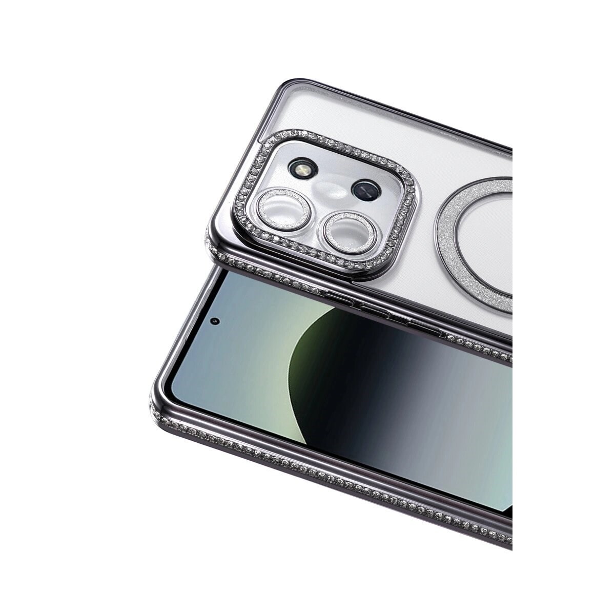 Xiaomi Redmi 15c 4g Joke Simli Magneticsafe Kılıf - Siyah