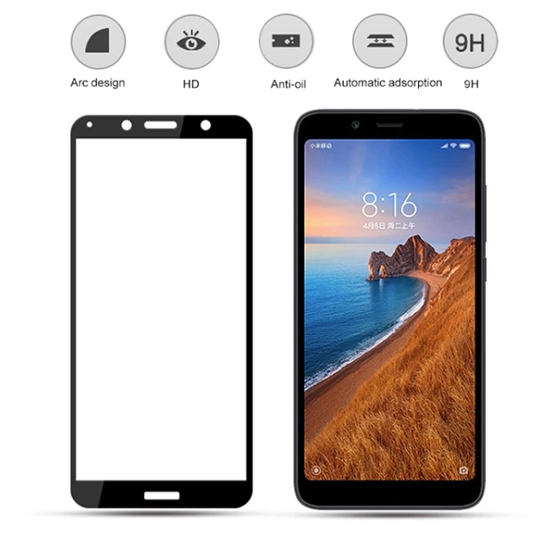 Xiaomi Redmi 7A 3D Full Kaplama Kırılmaz Cam Ekran Koruyucu-(1903)