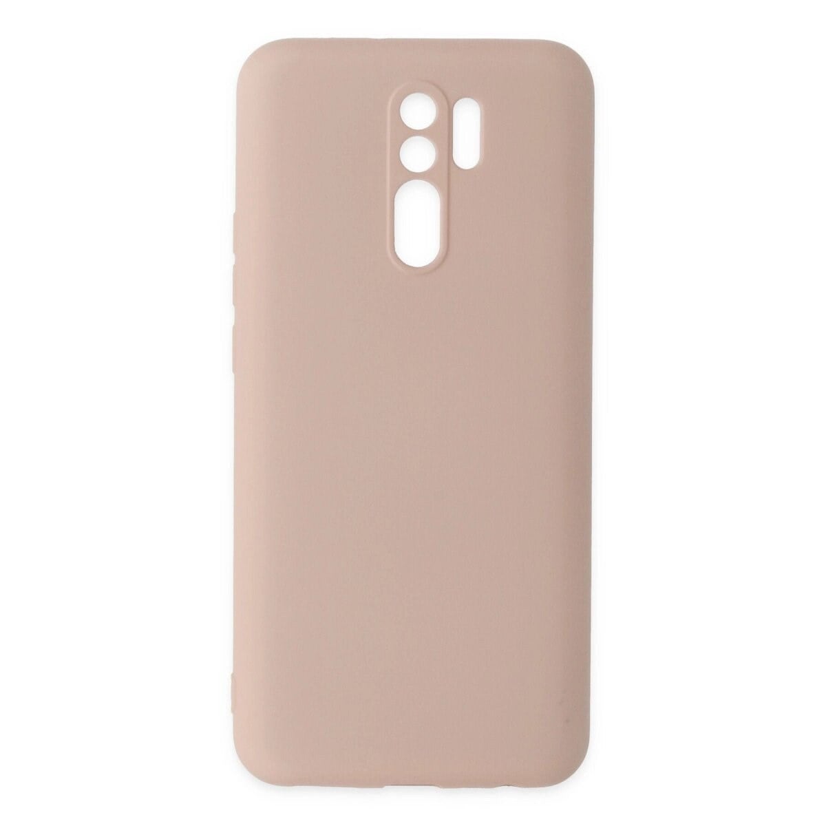 Xiaomi Redmi 9 Kılıf Nano İçi Kadife Silikon - Pudra