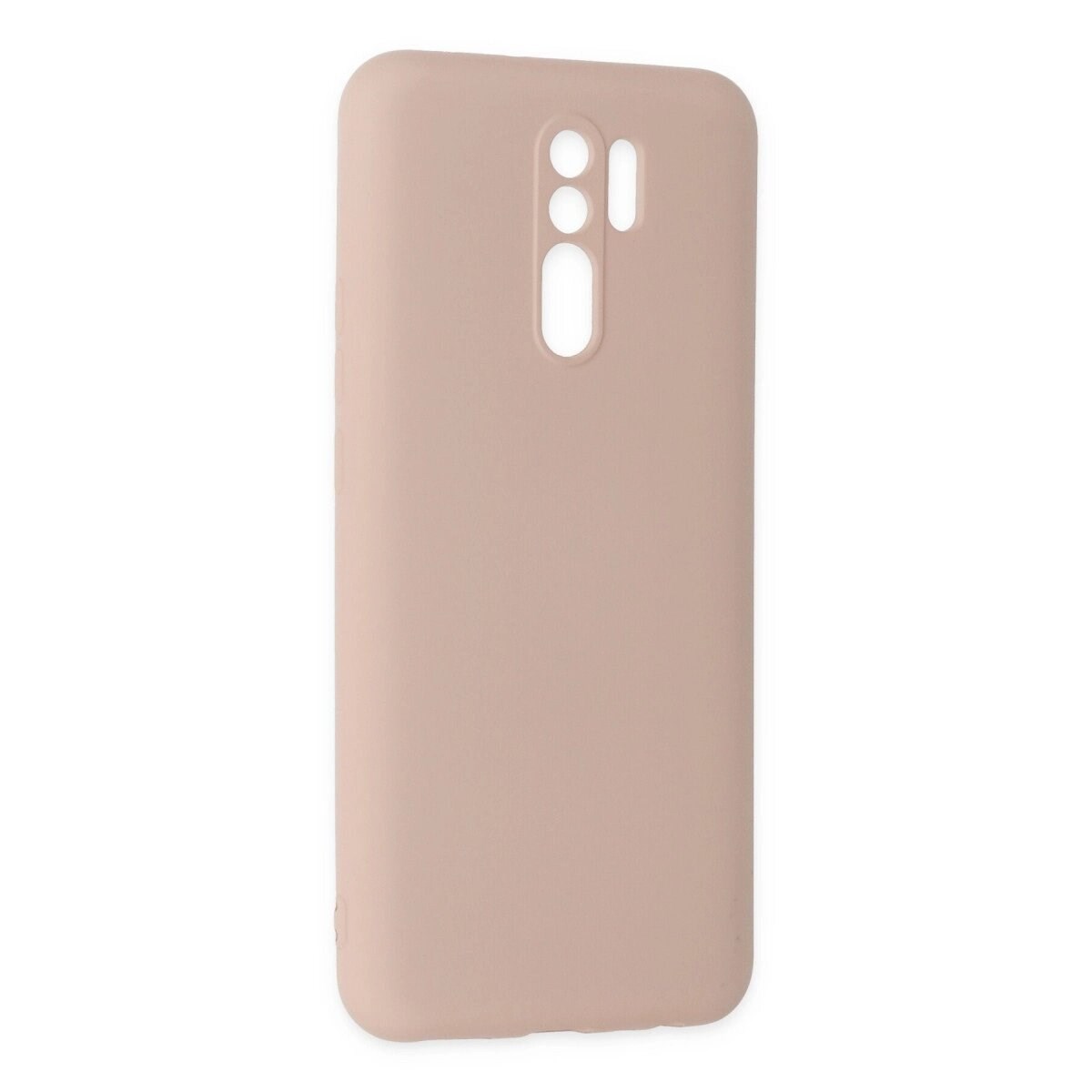 Xiaomi Redmi 9 Kılıf Nano İçi Kadife Silikon - Pudra