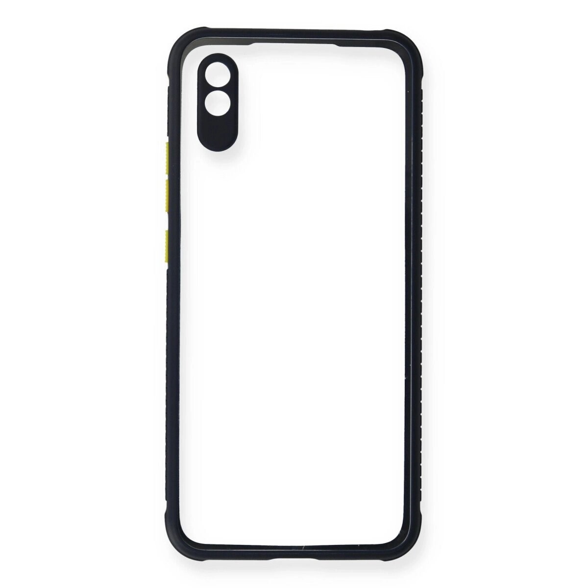 Xiaomi Redmi 9a Kılıf Miami Şeffaf Silikon - Lacivert