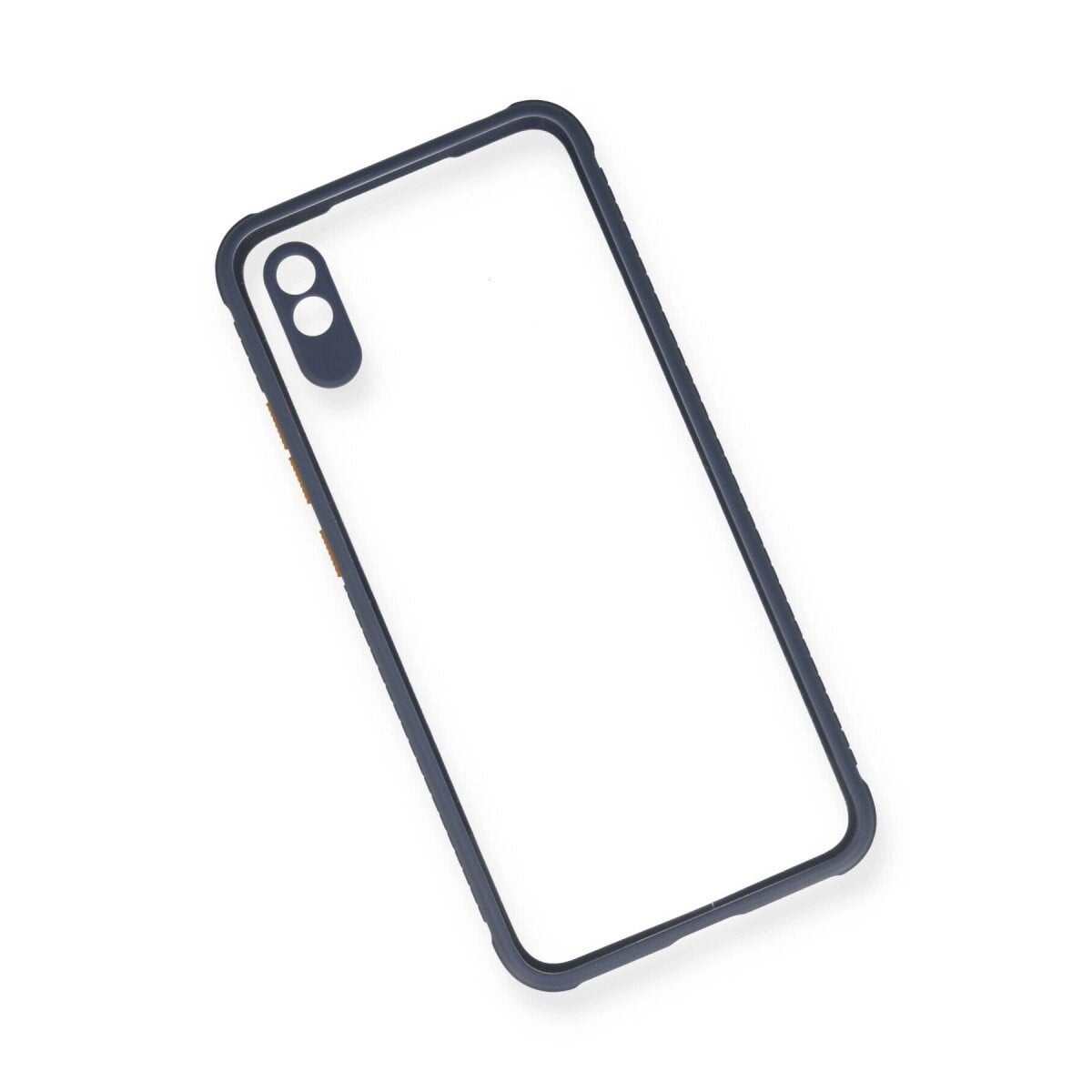 Xiaomi Redmi 9a Kılıf Miami Şeffaf Silikon - Gri
