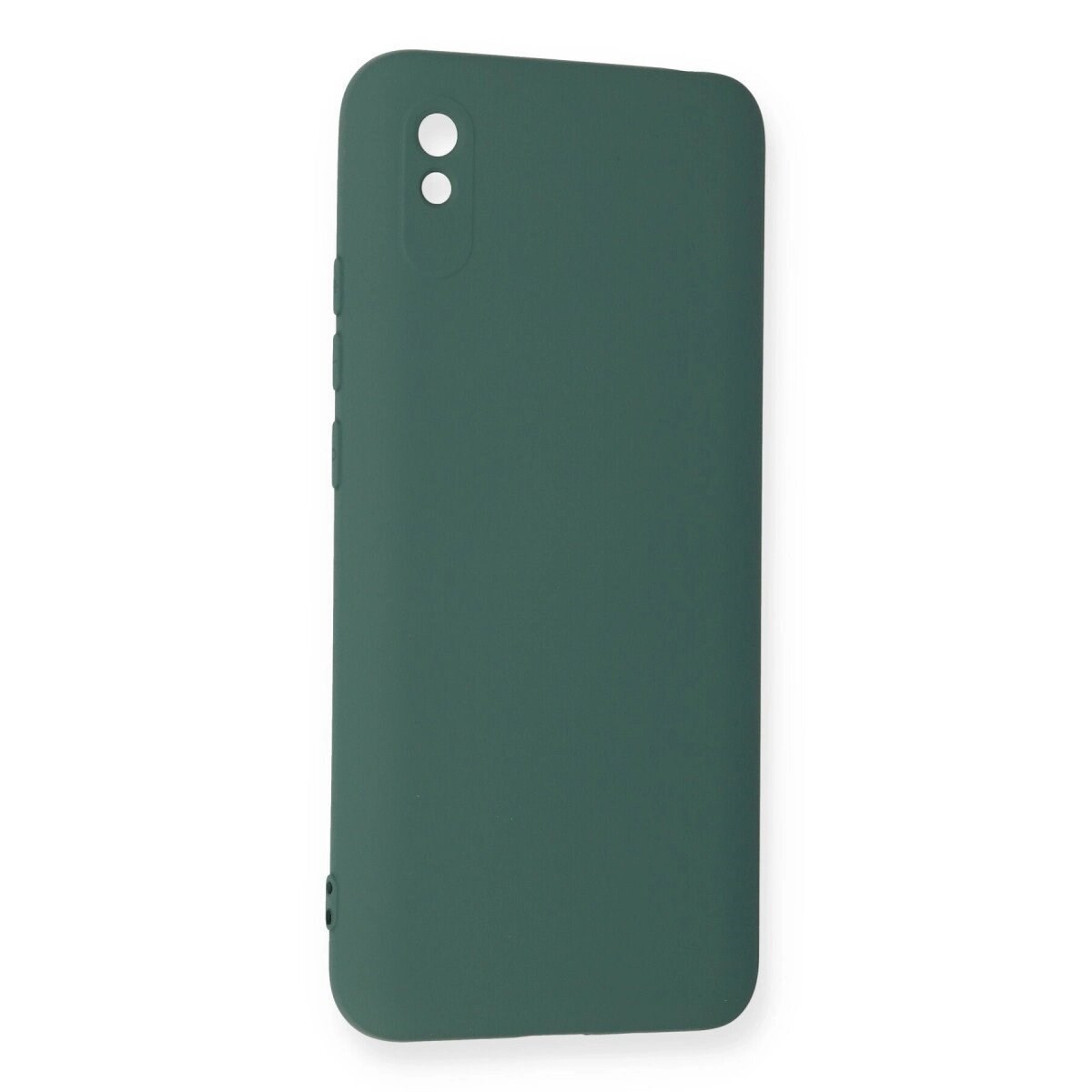 Xiaomi Redmi 9a Kılıf Nano İçi Kadife Silikon - Koyu Yeşil