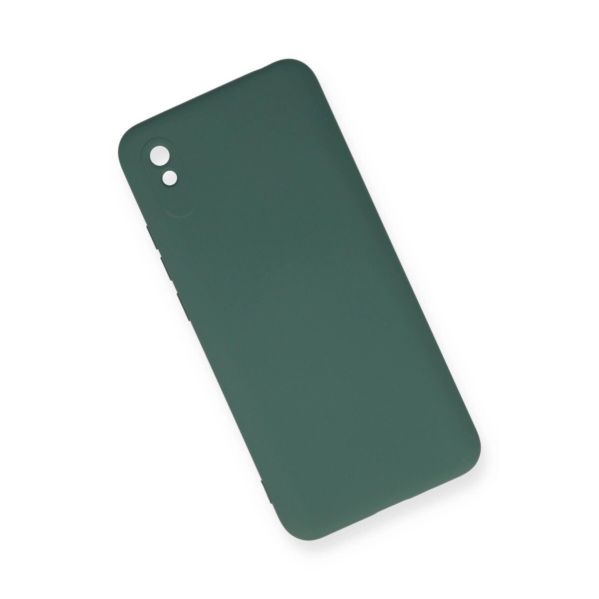 Xiaomi Redmi 9a Kılıf Nano İçi Kadife Silikon - Koyu Yeşil