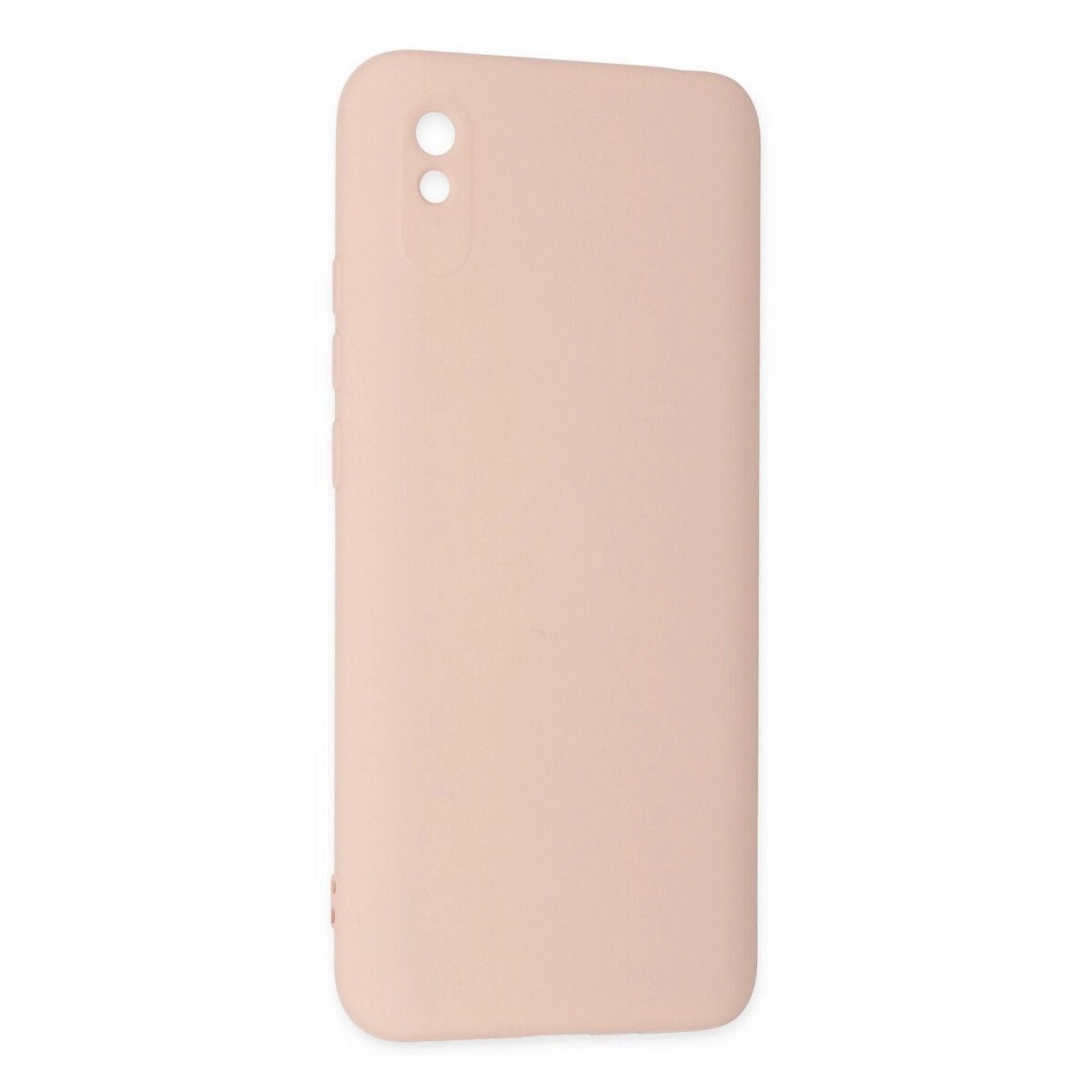 Xiaomi Redmi 9a Kılıf Nano İçi Kadife Silikon - Pudra