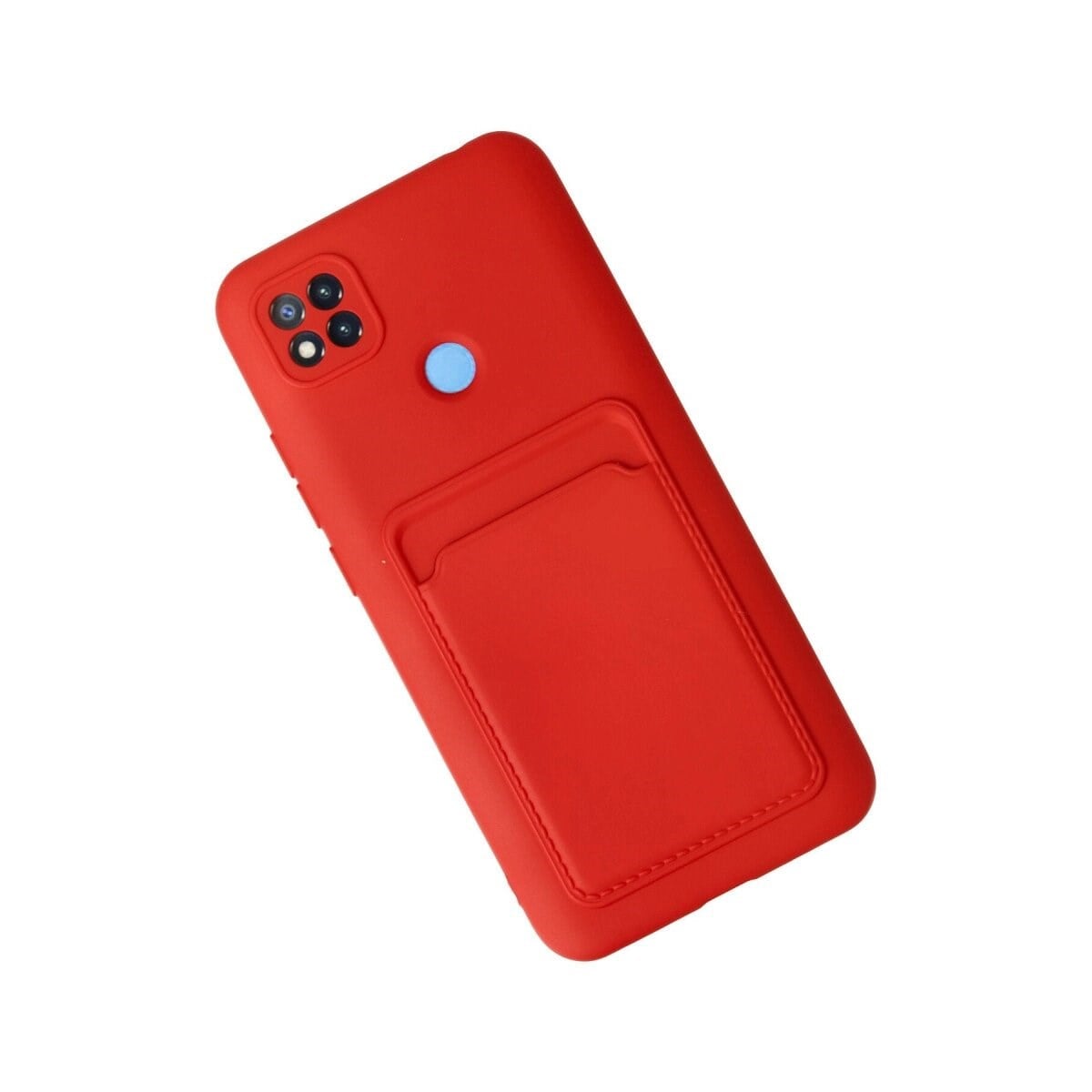 Xiaomi Redmi 9c Kılıf Kelvin Kartvizitli Silikon - Kırmızı