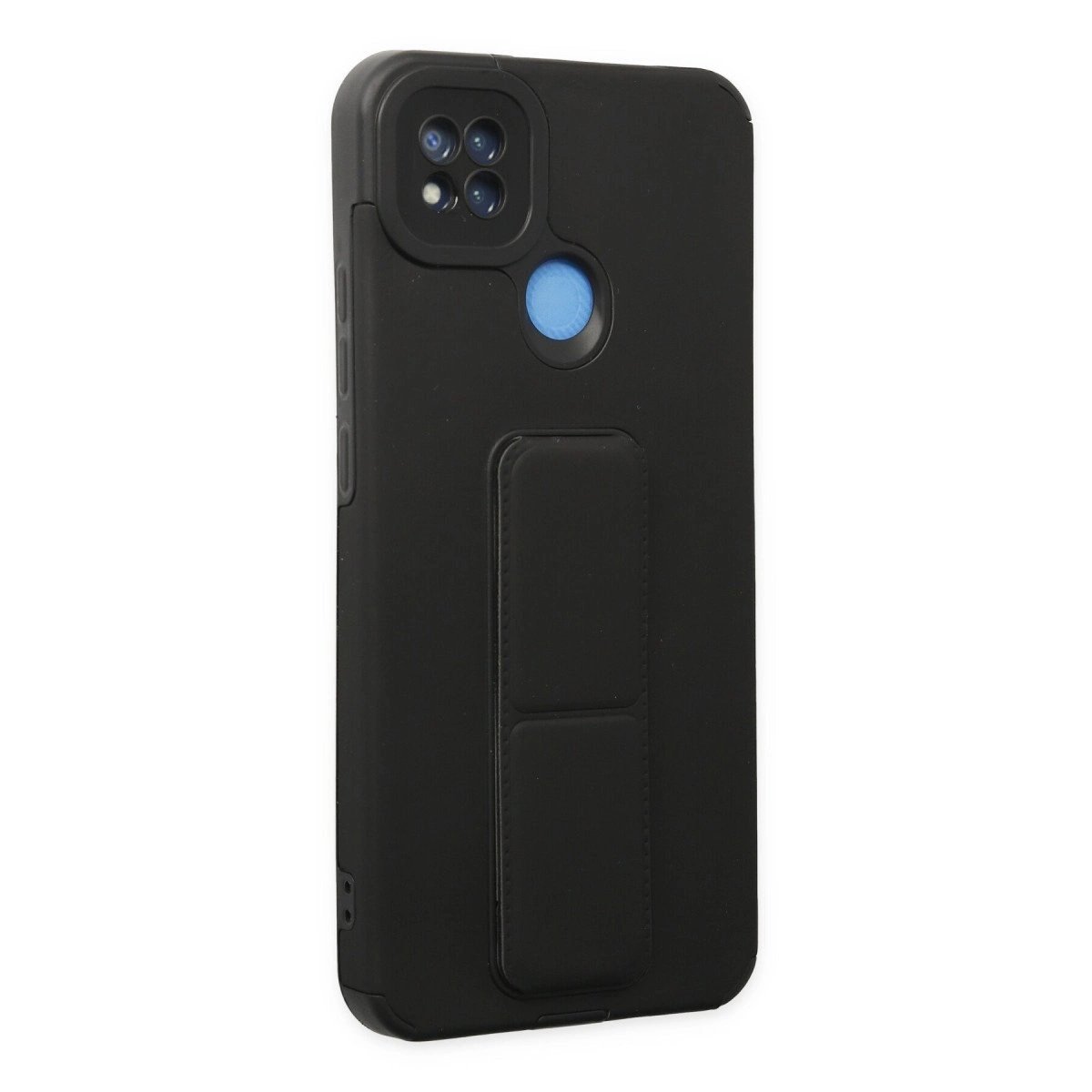 Xiaomi Redmi 9c Kılıf Mega Standlı Silikon - Siyah