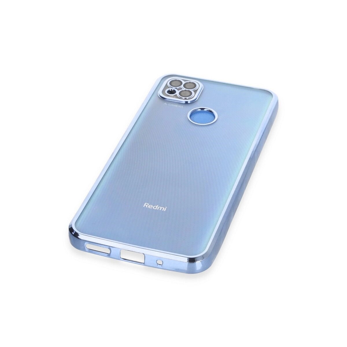 Xiaomi Redmi 9c Kılıf Razer Lensli Silikon - Açık Mavi
