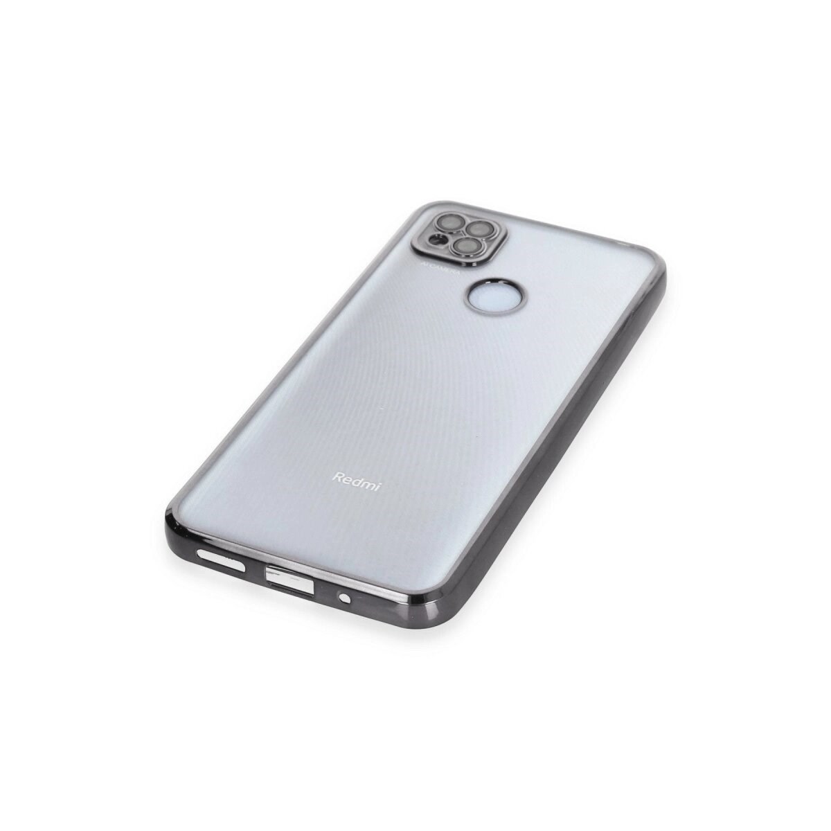 Xiaomi Redmi 9c Kılıf Razer Lensli Silikon - Siyah