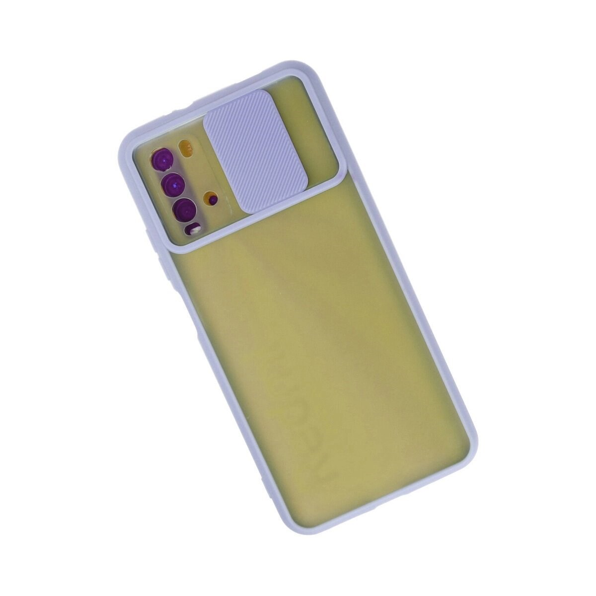 Xiaomi Redmi 9t Kılıf Palm Buzlu Kamera Sürgülü Silikon - Lila