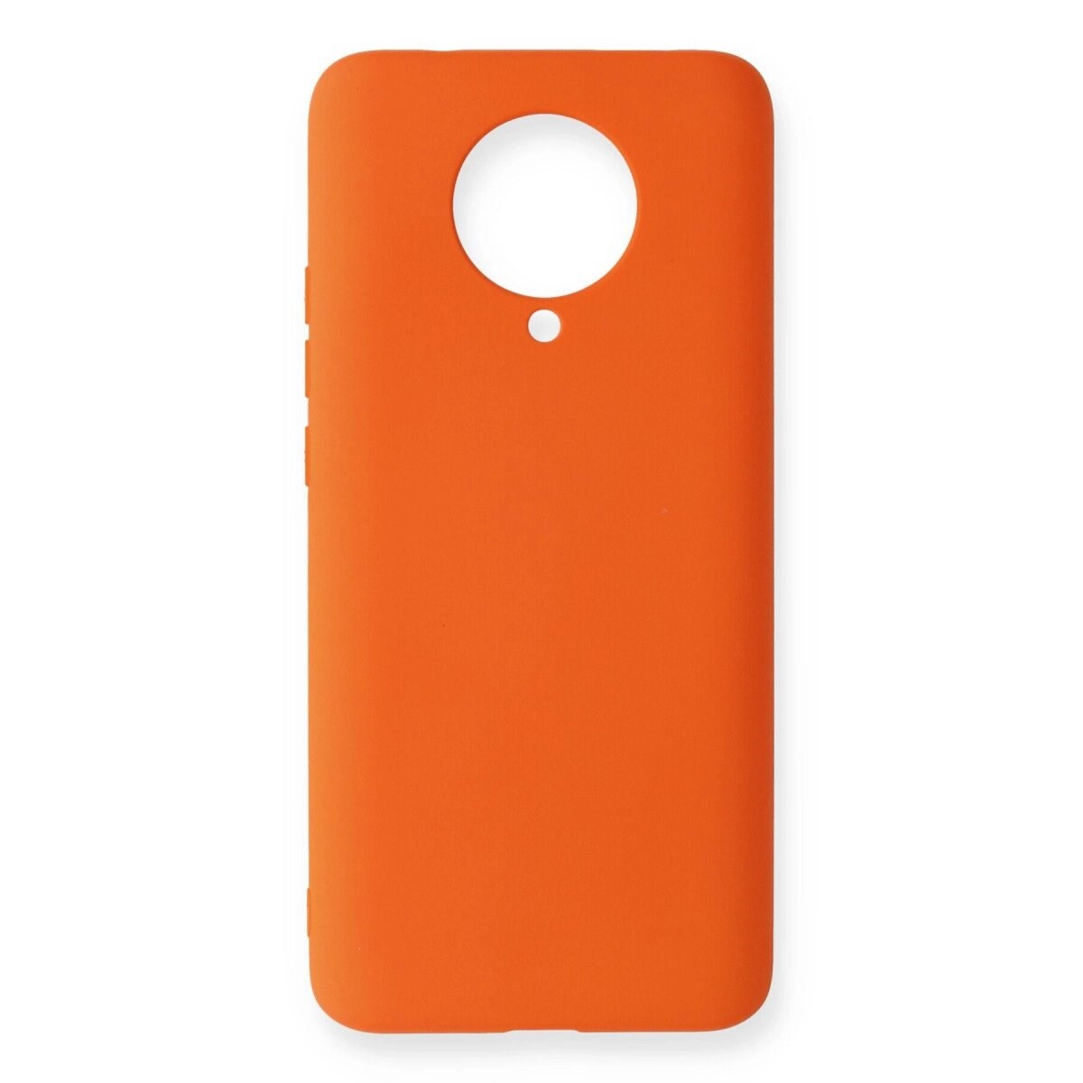Xiaomi Redmi K30 Pro Kılıf Nano İçi Kadife Silikon - Turuncu