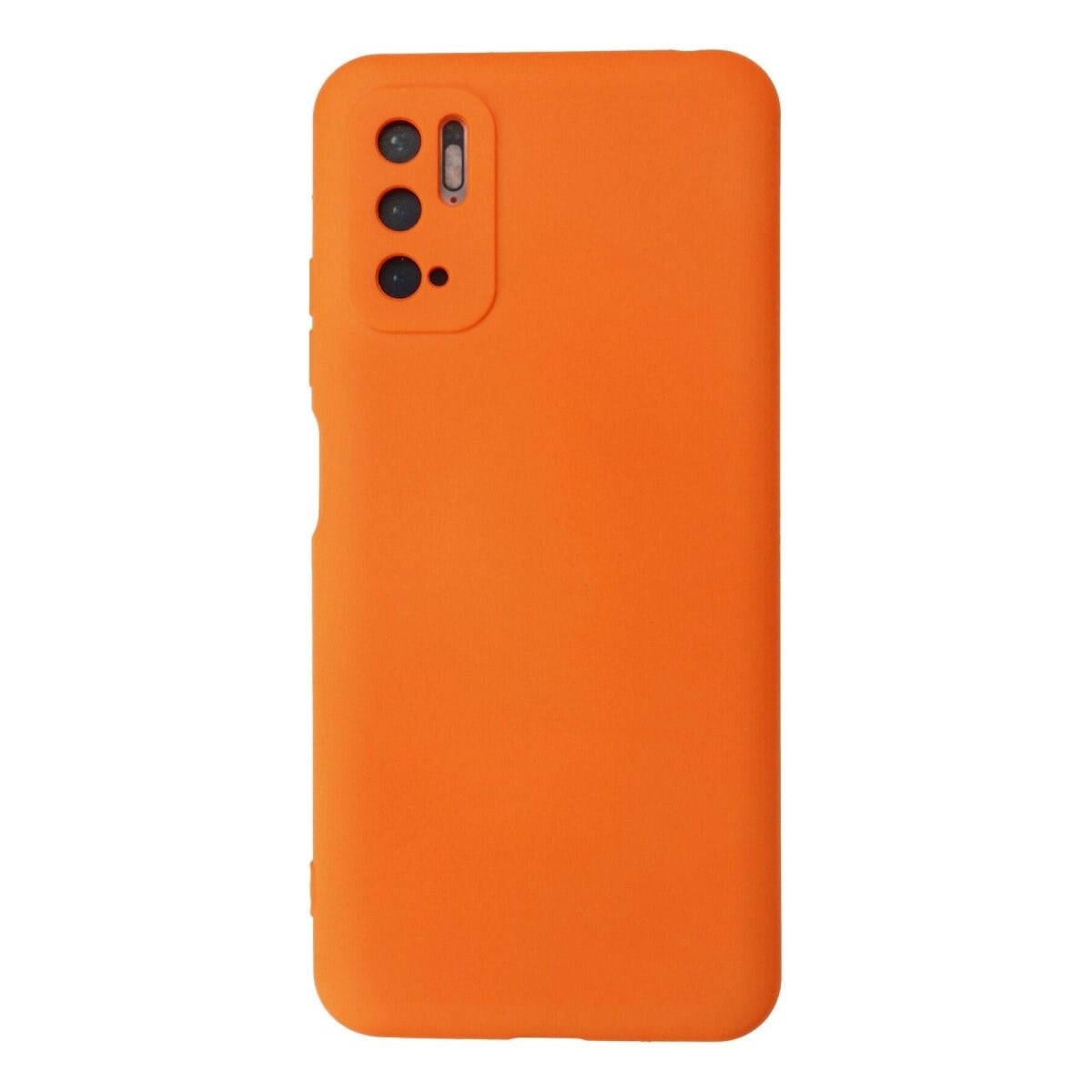 Xiaomi Redmi Note 10 5g Kılıf Nano İçi Kadife Silikon - Turuncu