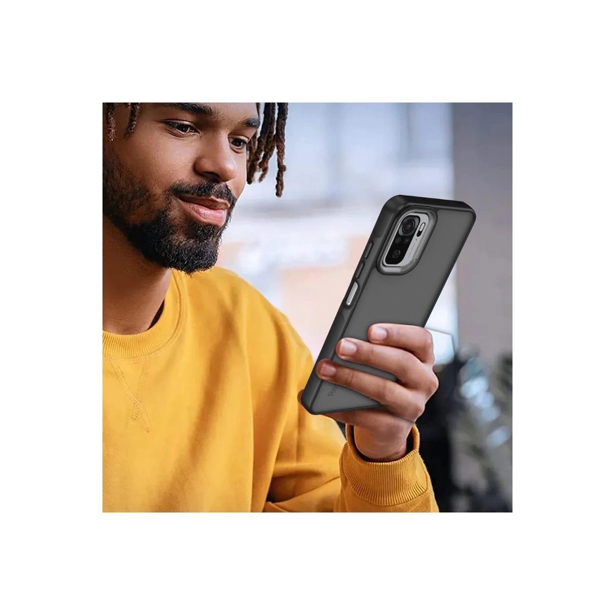 Xiaomi Redmi Note 10 Pro Kılıf Elegant Kapak - Pudra