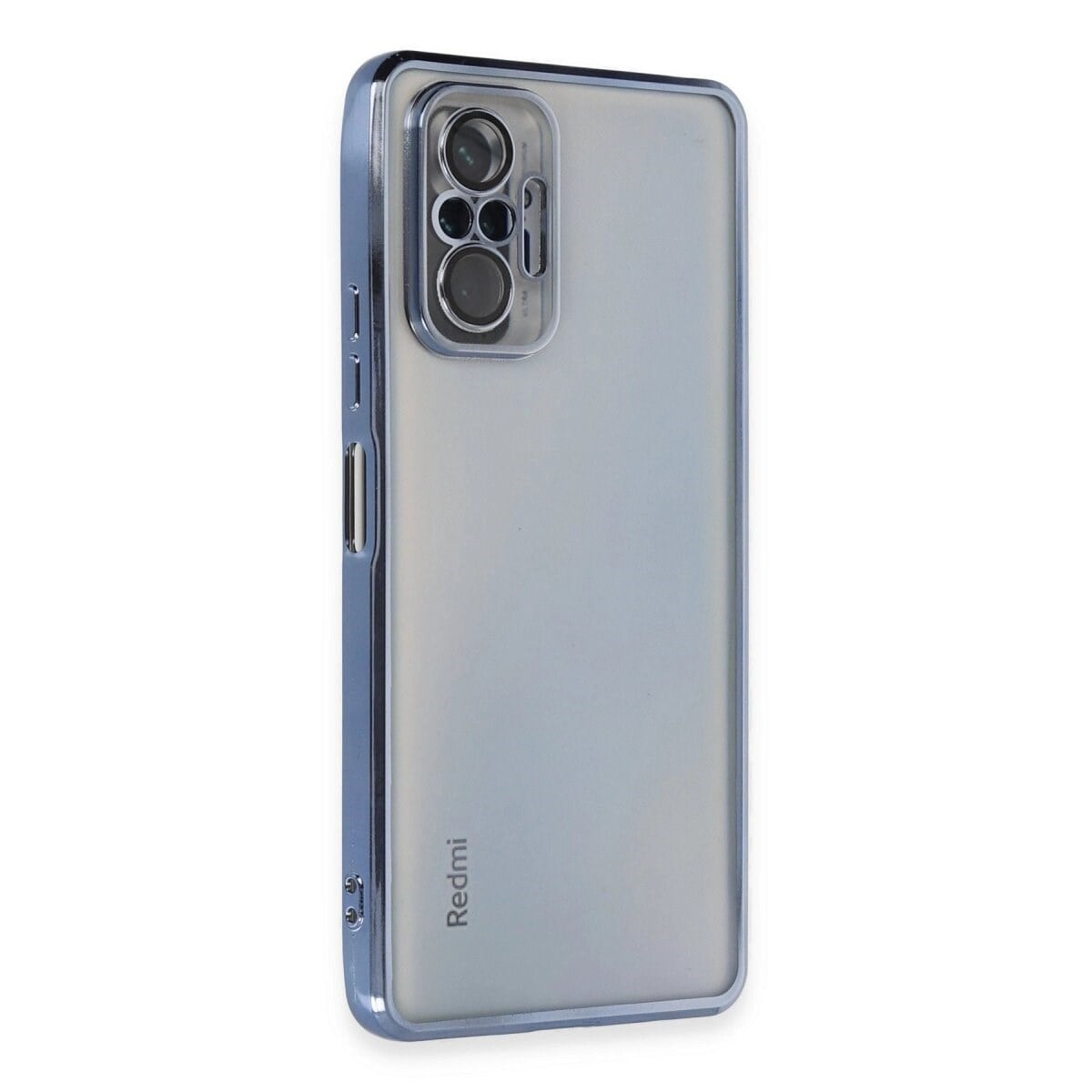 Xiaomi Redmi Note 10 Pro Kılıf Razer Lensli Silikon - Açık Mavi
