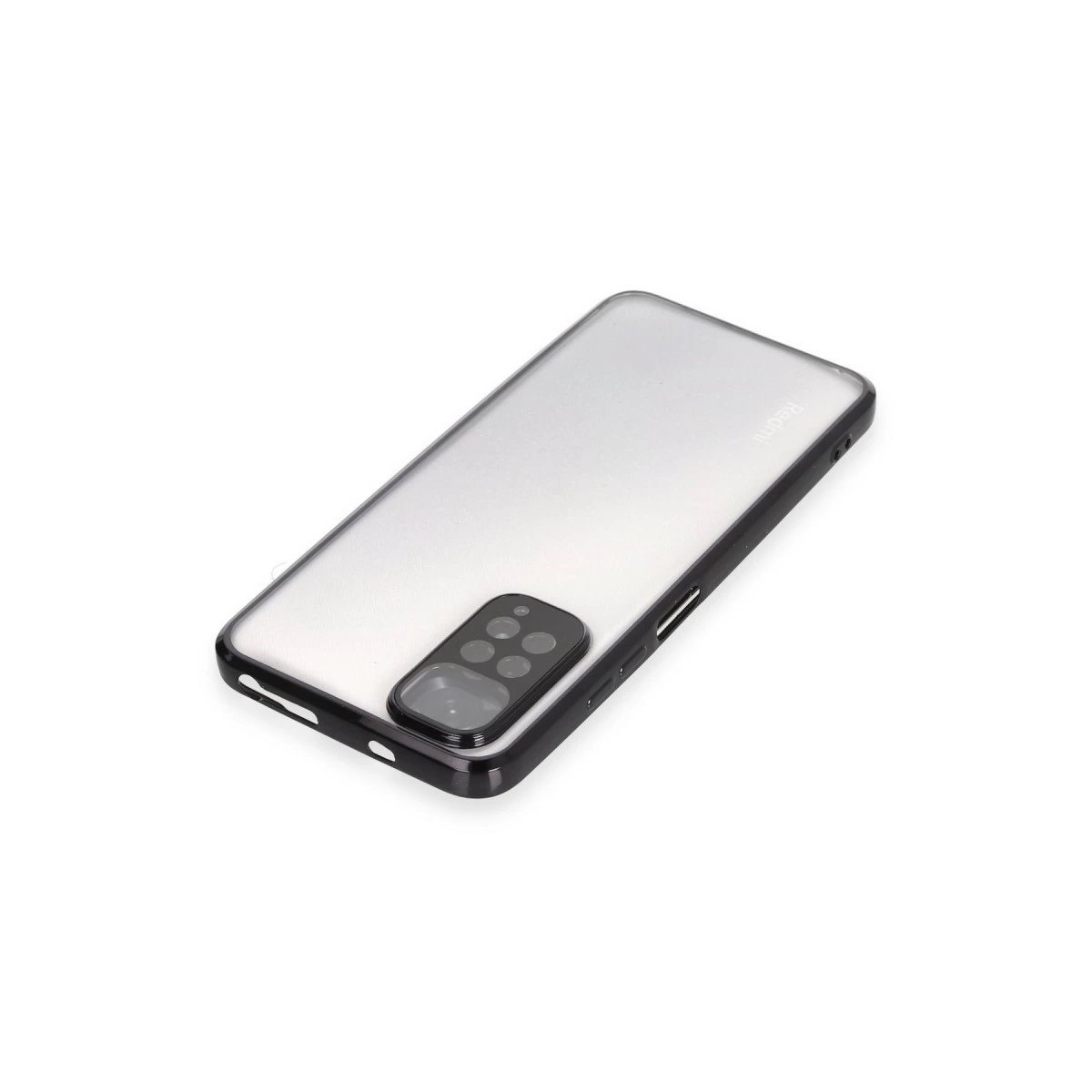 Xiaomi Redmi Note 11 Kılıf Razer Lensli Silikon - Siyah