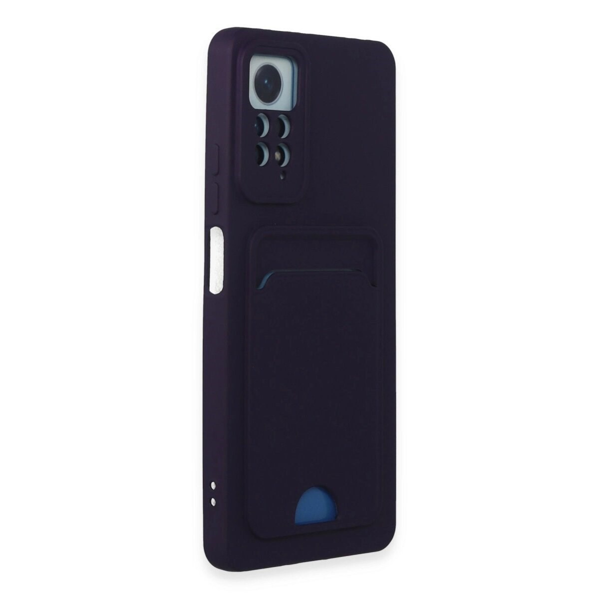 Xiaomi Redmi Note 11 Pro Kılıf Kelvin Kartvizitli Silikon - Derin Mor