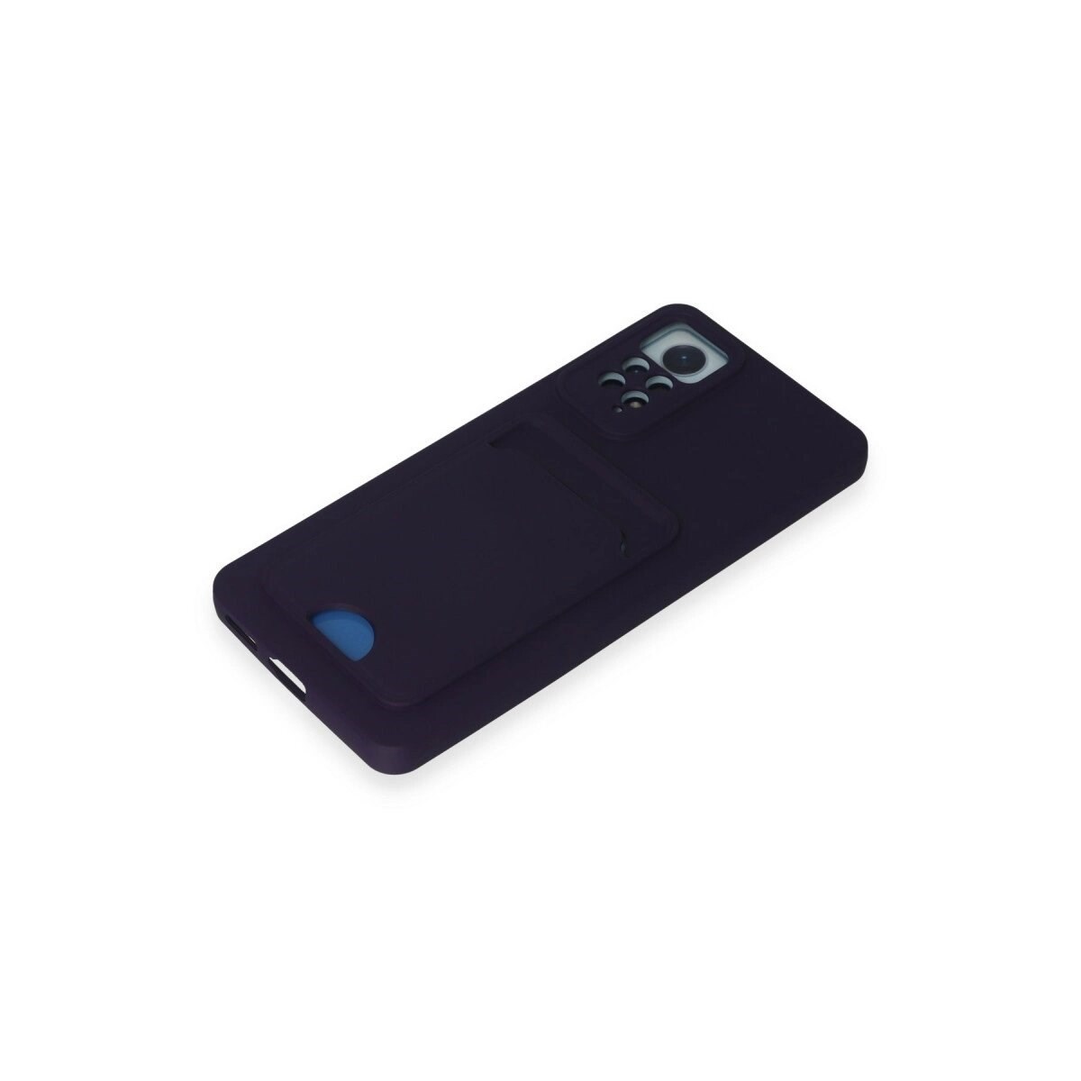 Xiaomi Redmi Note 11 Pro Kılıf Kelvin Kartvizitli Silikon - Derin Mor