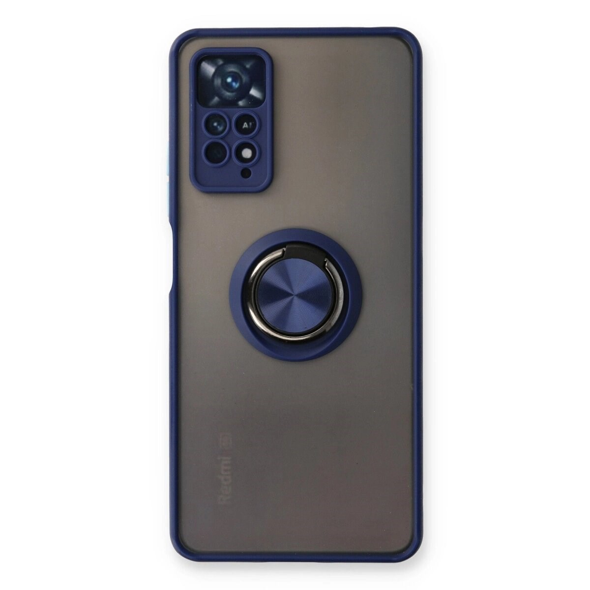 Xiaomi Redmi Note 11 Pro Kılıf Montreal Yüzüklü Silikon Kapak - Lacivert
