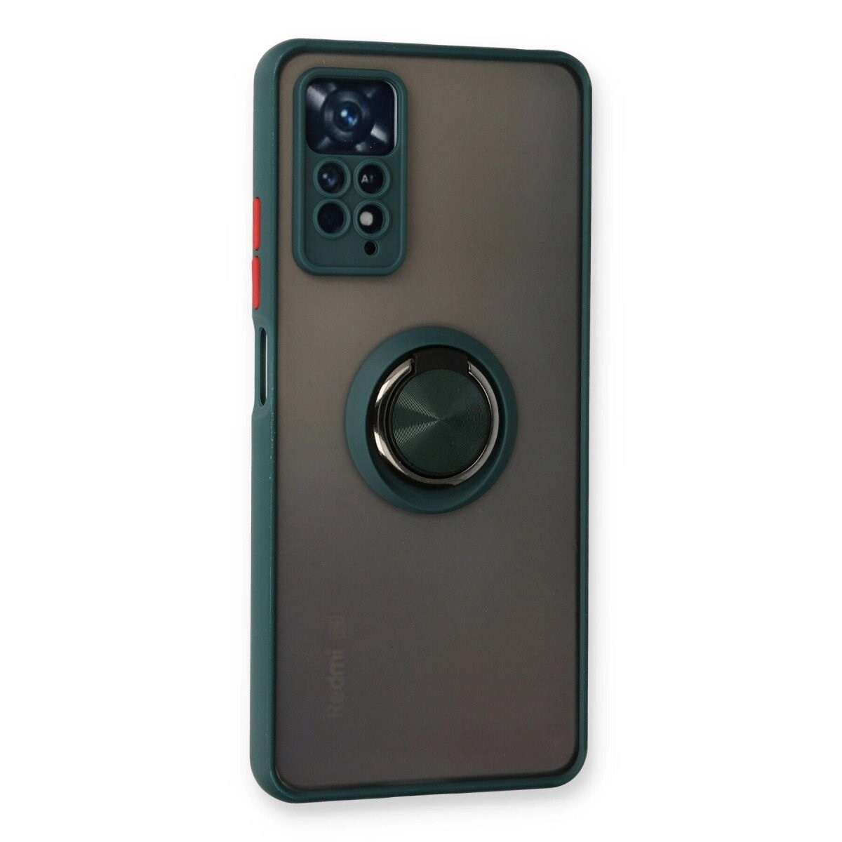 Xiaomi Redmi Note 11 Pro Kılıf Montreal Yüzüklü Silikon Kapak - Yeşil