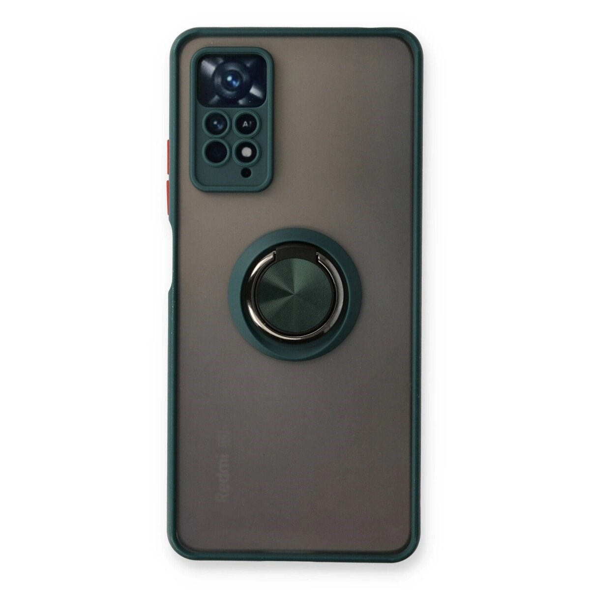 Xiaomi Redmi Note 11 Pro Kılıf Montreal Yüzüklü Silikon Kapak - Yeşil