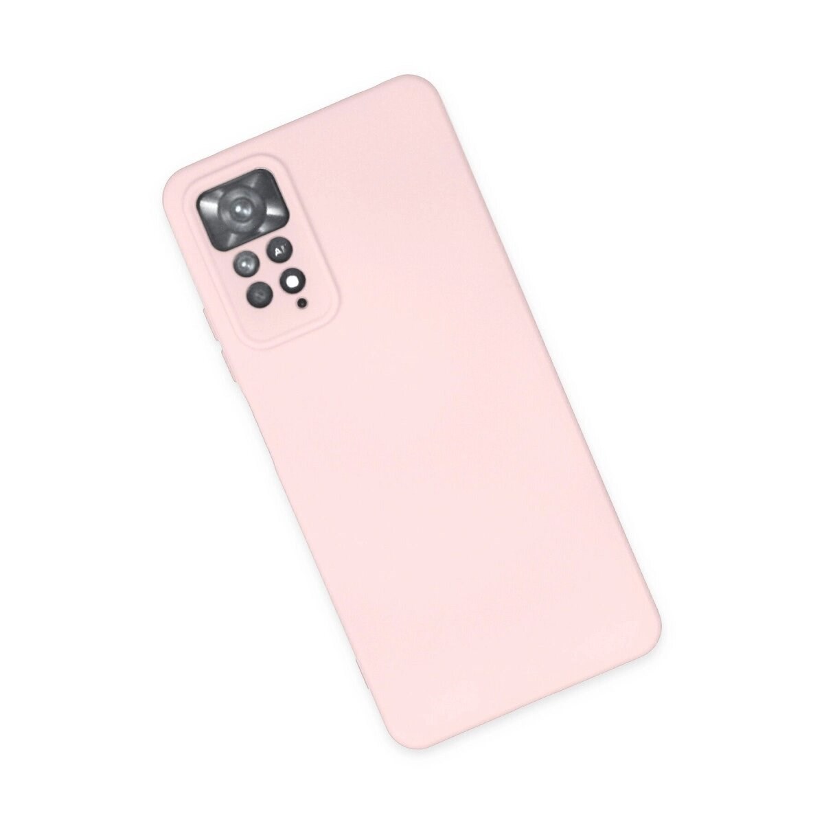 Xiaomi Redmi Note 11 Pro Kılıf Nano İçi Kadife Silikon - Pudra