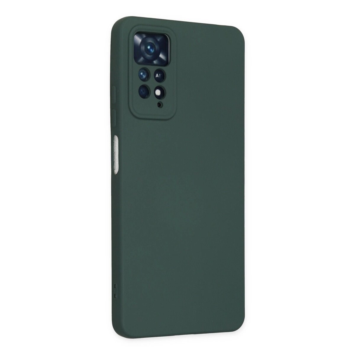Xiaomi Redmi Note 11 Pro Kılıf Nano İçi Kadife Silikon - Koyu Yeşil