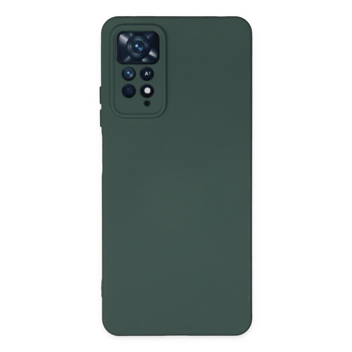Xiaomi Redmi Note 11 Pro Kılıf Nano İçi Kadife Silikon - Koyu Yeşil
