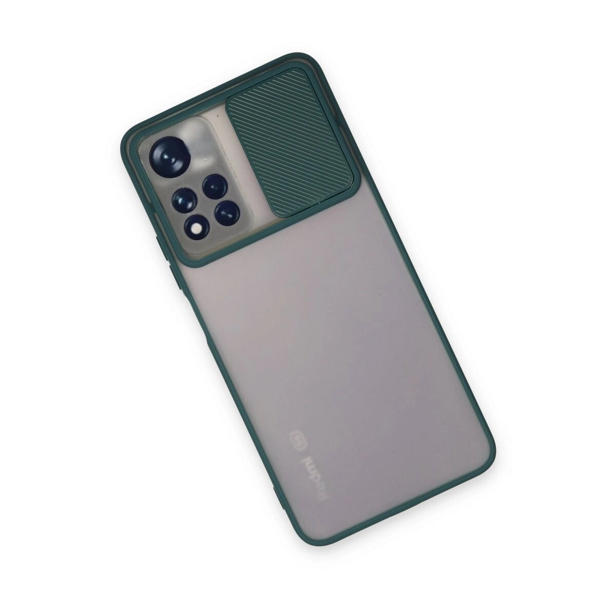 Xiaomi Redmi Note 11 Pro Plus 5g Kılıf Palm Buzlu Kamera Sürgülü Silikon - Yeşil