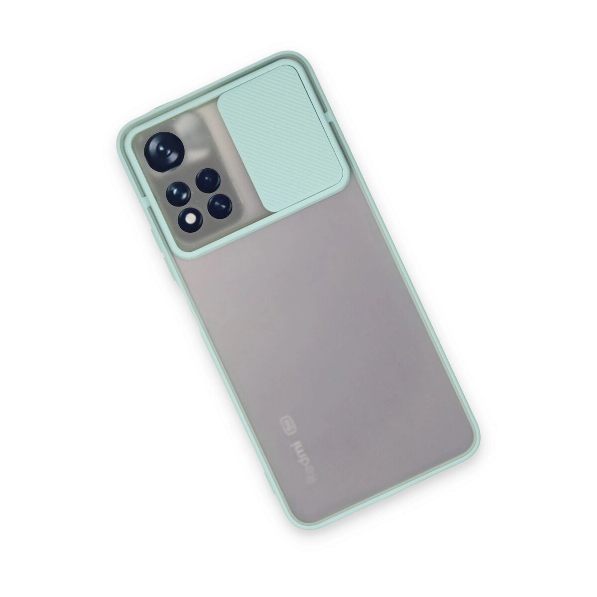 Xiaomi Redmi Note 11 Pro Plus 5g Kılıf Palm Buzlu Kamera Sürgülü Silikon - Turkuaz