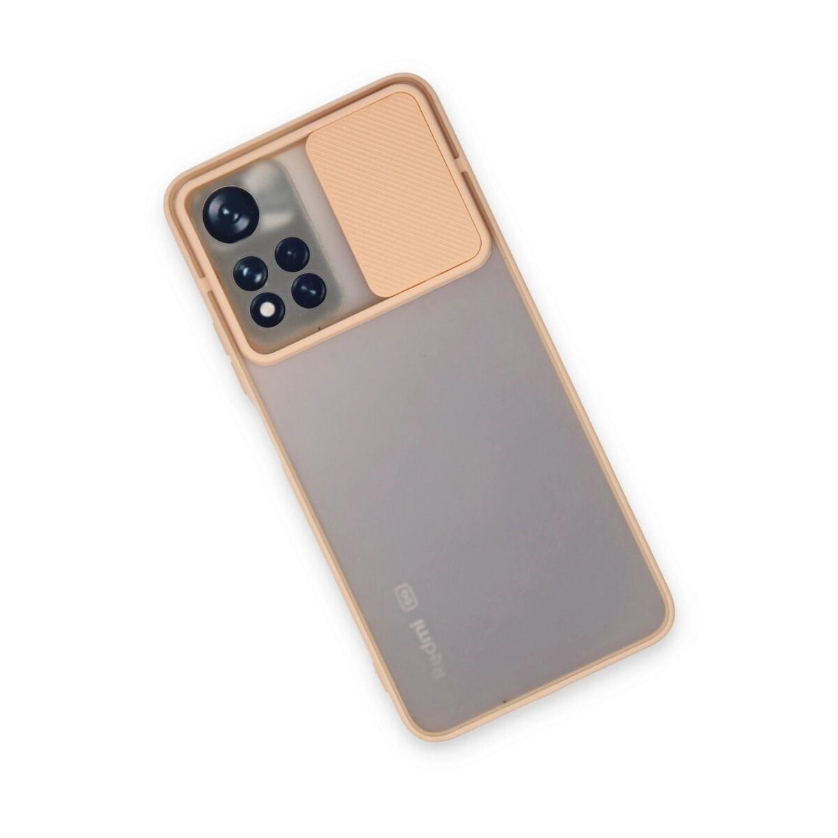Xiaomi Redmi Note 11 Pro Plus 5g Kılıf Palm Buzlu Kamera Sürgülü Silikon - Pembe