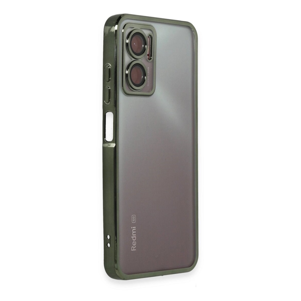 Xiaomi Redmi Note 11e Kılıf Razer Lensli Silikon - Yeşil