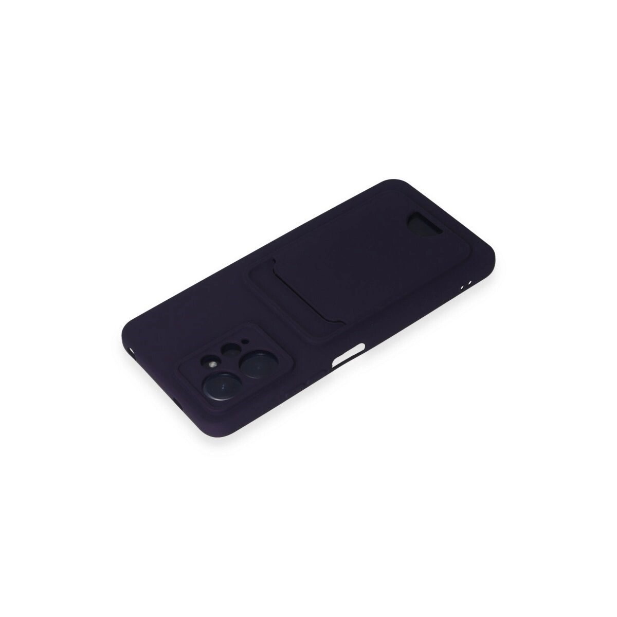 Xiaomi Redmi Note 12 4g Kılıf Kelvin Kartvizitli Silikon - Derin Mor
