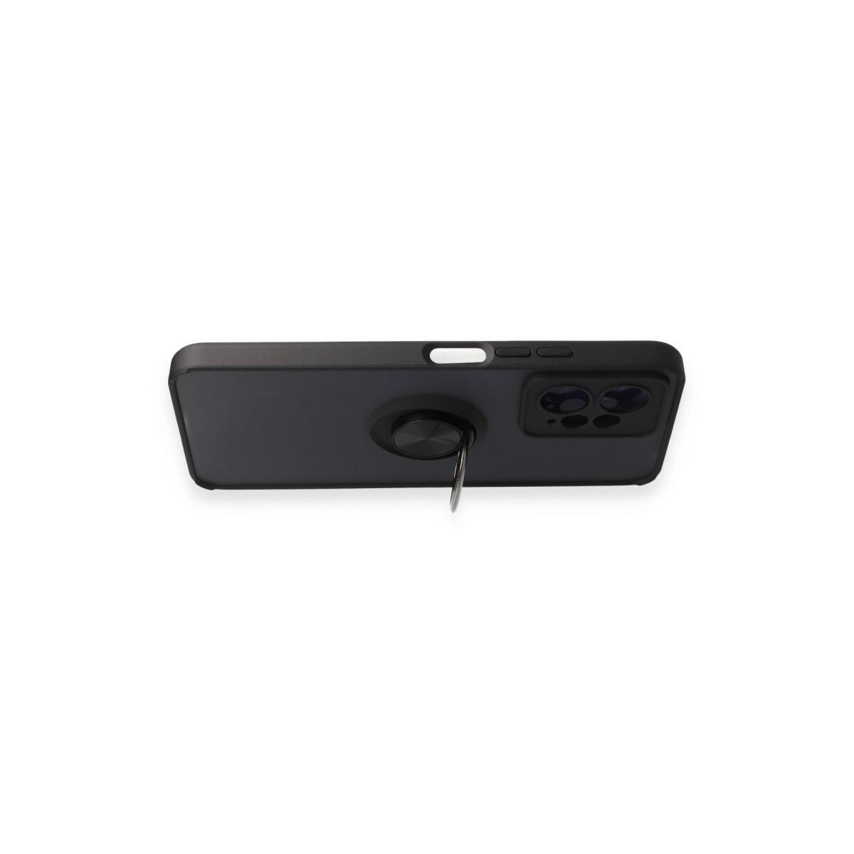 Xiaomi Redmi Note 12 4g Kılıf Montreal Yüzüklü Silikon Kapak - Siyah