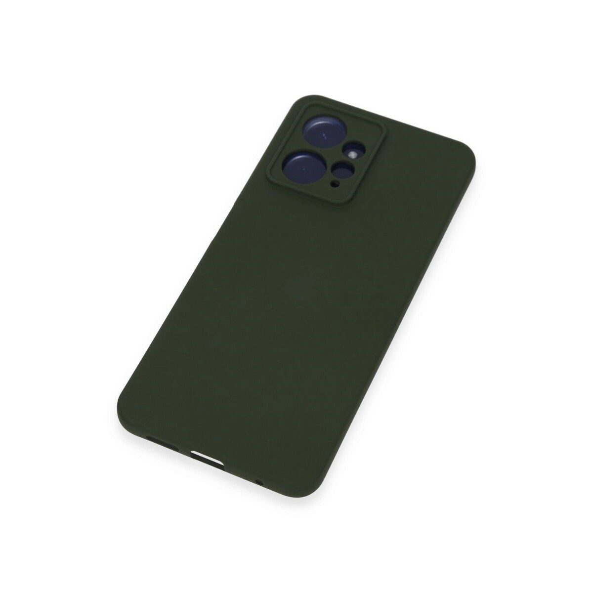Xiaomi Redmi Note 12 4g Kılıf Nano İçi Kadife Silikon - Koyu Yeşil