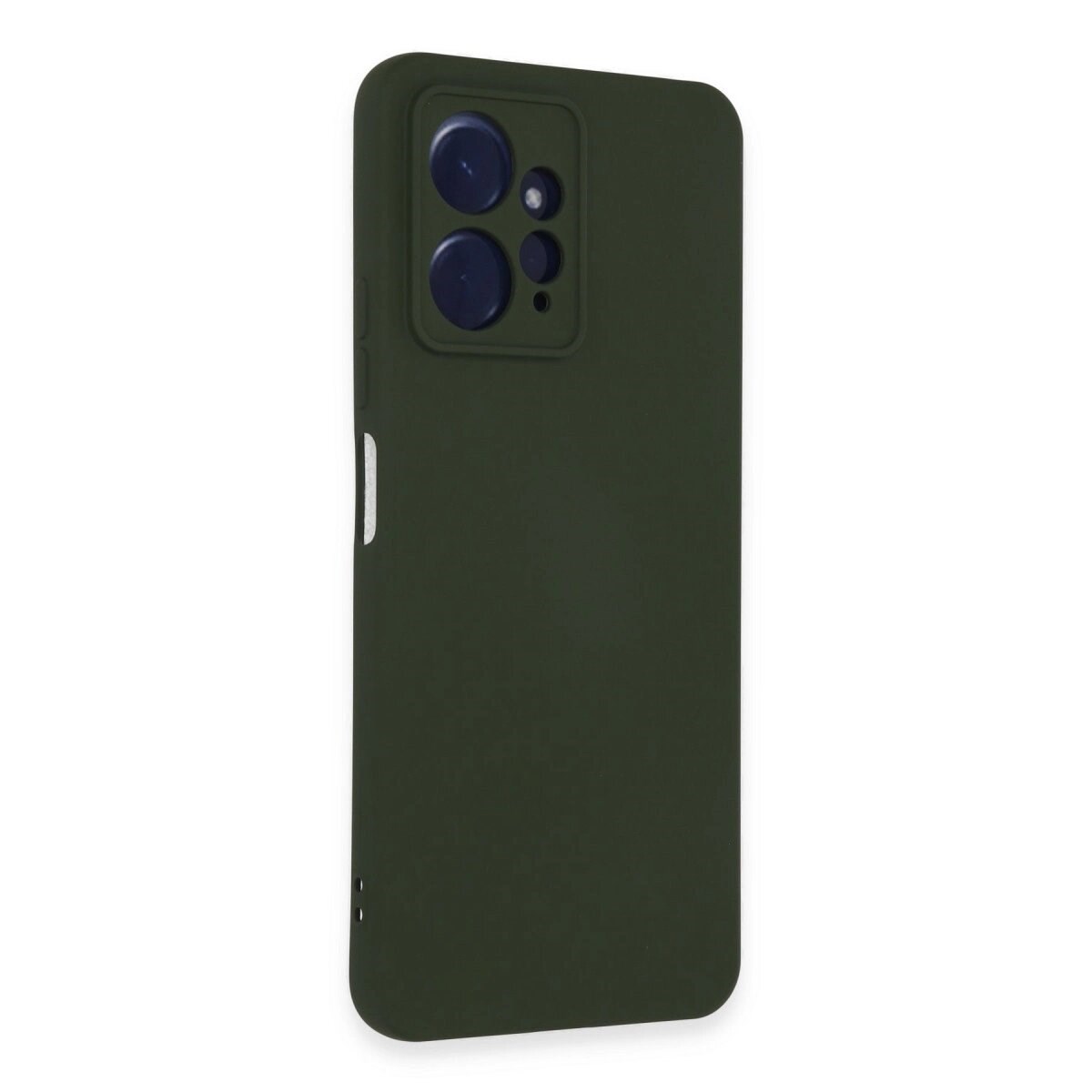 Xiaomi Redmi Note 12 4g Kılıf Nano İçi Kadife Silikon - Koyu Yeşil