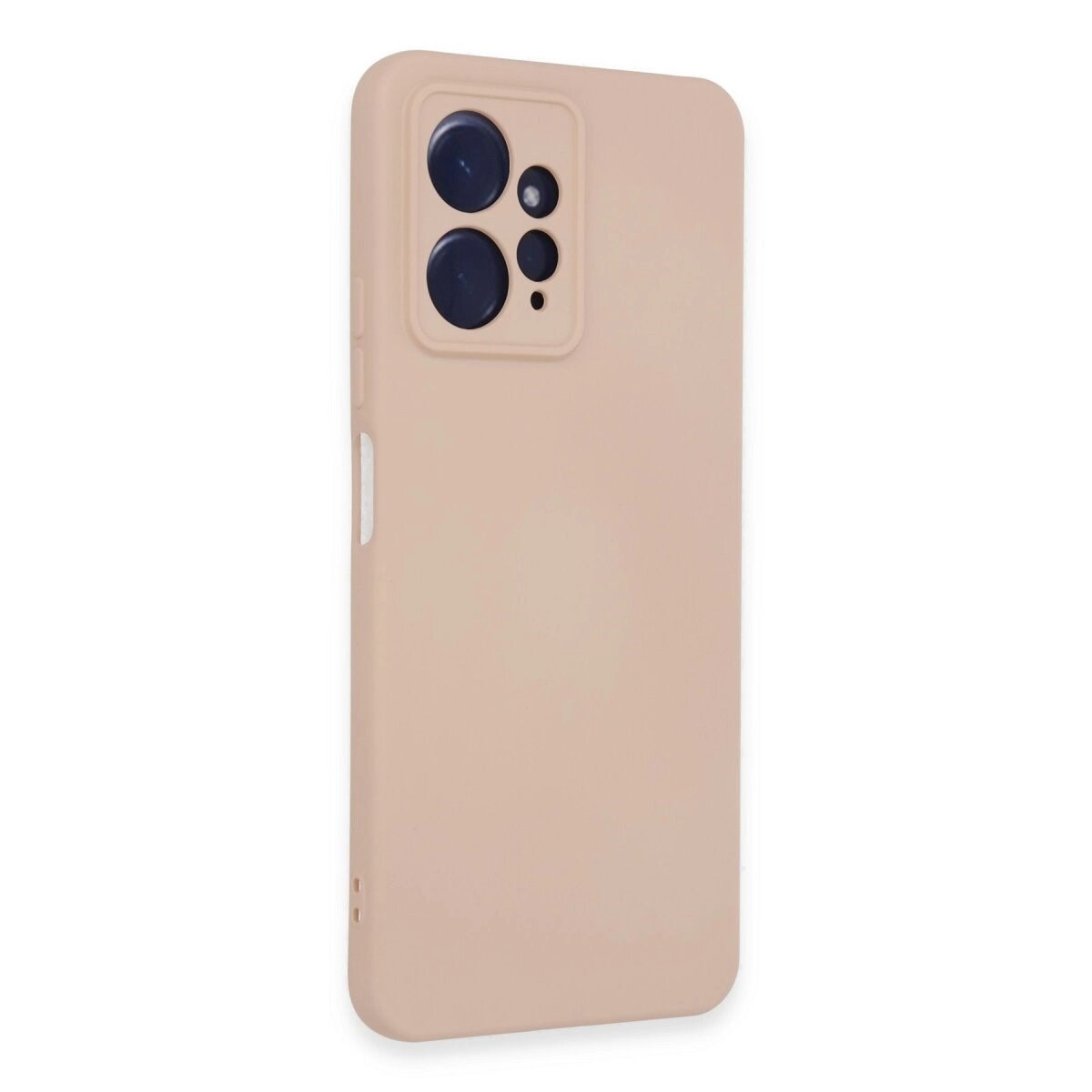 Xiaomi Redmi Note 12 4g Kılıf Nano İçi Kadife Silikon - Pudra