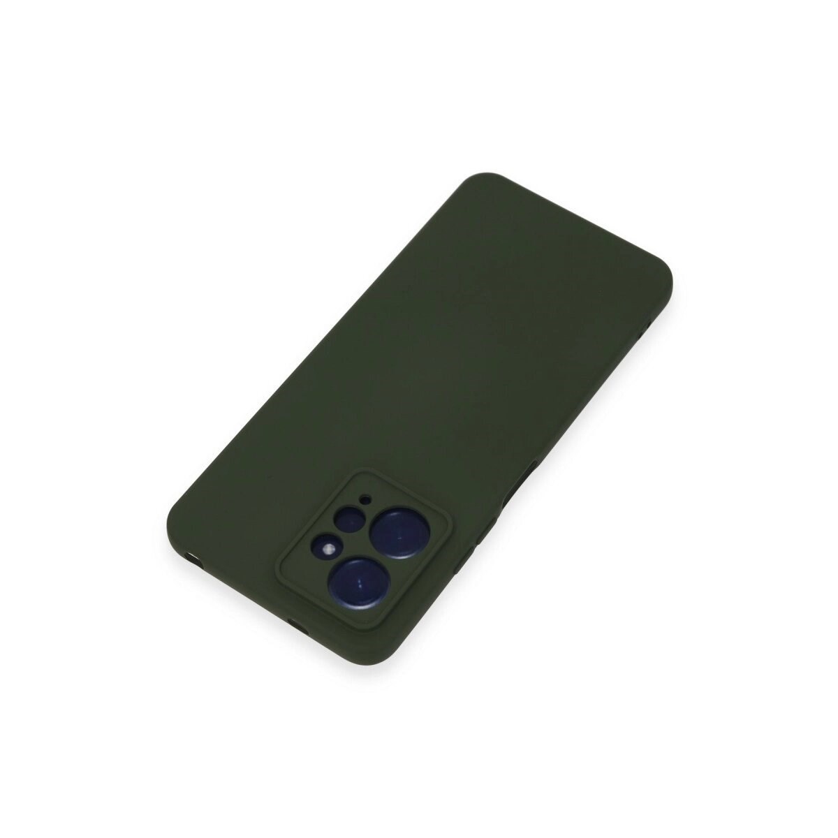 Xiaomi Redmi Note 12 4g Kılıf Nano İçi Kadife Silikon - Koyu Yeşil
