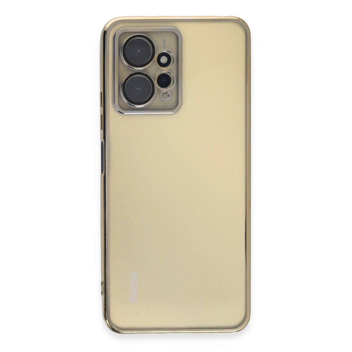 Xiaomi Redmi Note 12 4g Kılıf Razer Lensli Silikon - Gold