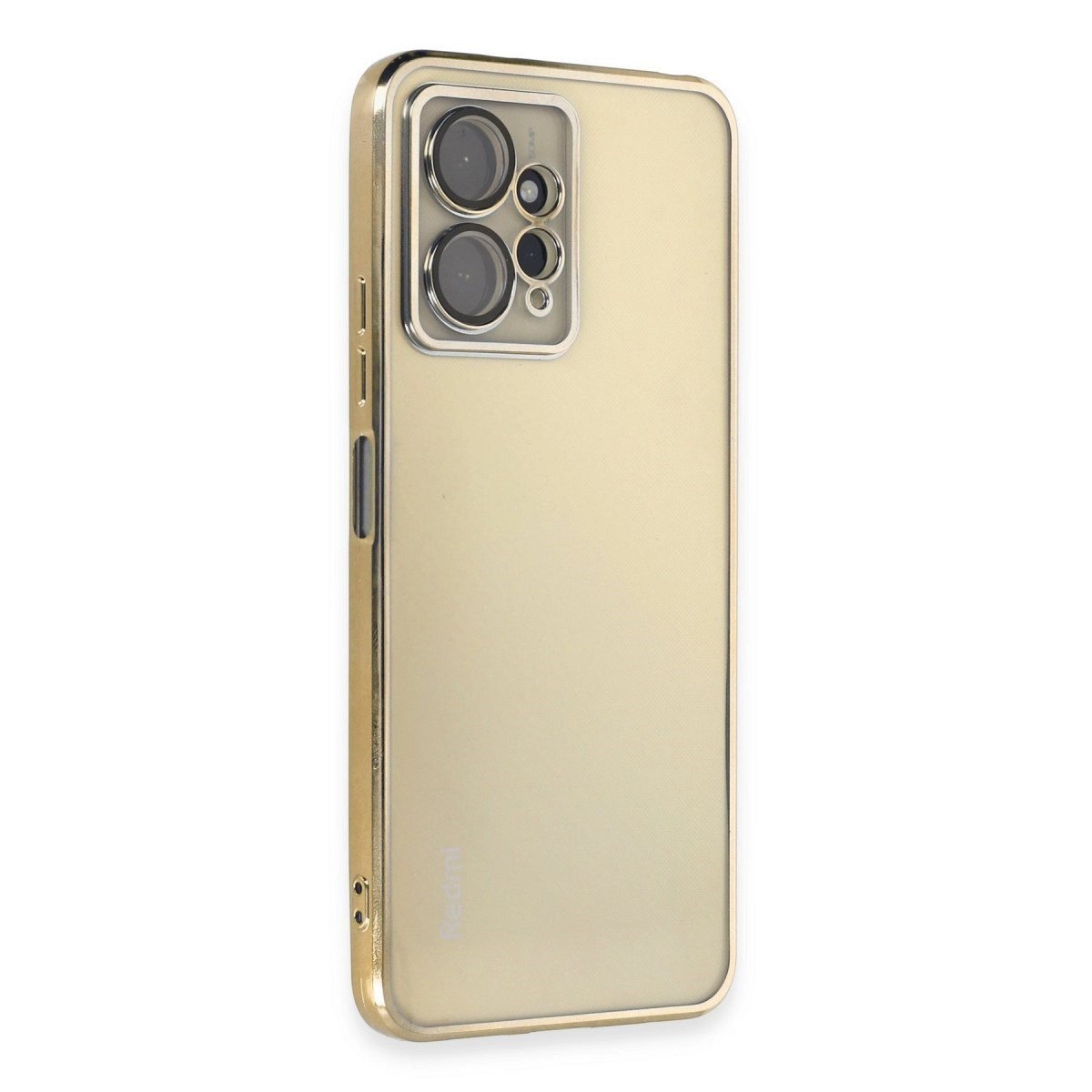 Xiaomi Redmi Note 12 4g Kılıf Razer Lensli Silikon - Gold