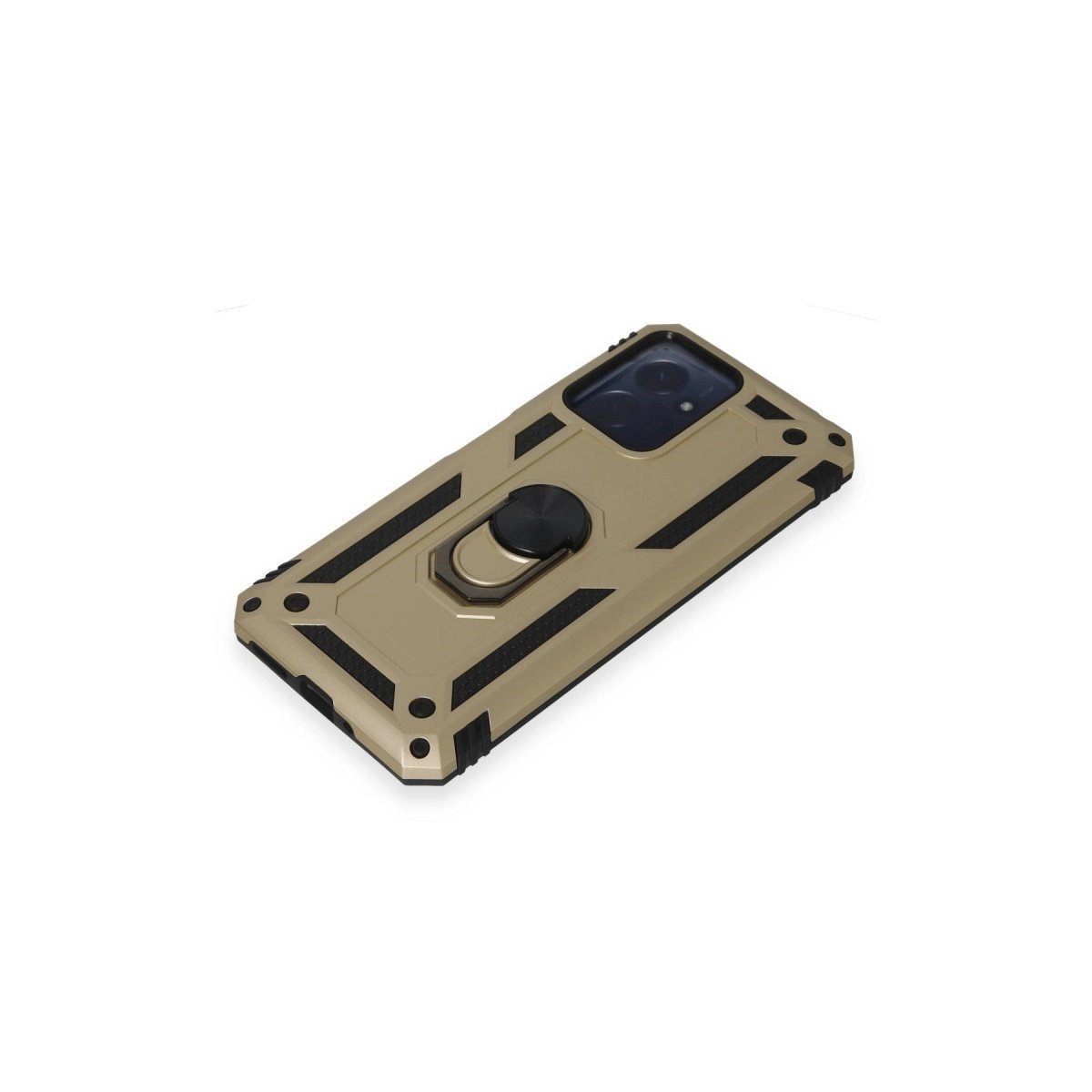 Xiaomi Redmi Note 12 4g Kılıf Sofya Yüzüklü Silikon Kapak - Gold