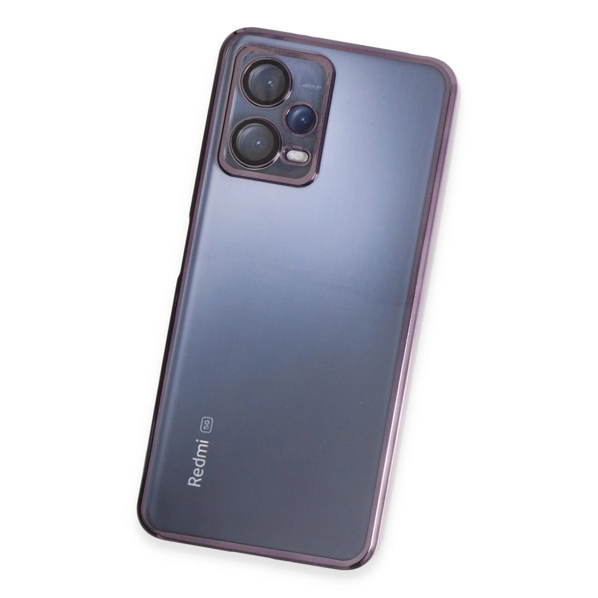 Xiaomi Redmi Note 12 5g Kılıf Razer Lensli Silikon - Mor