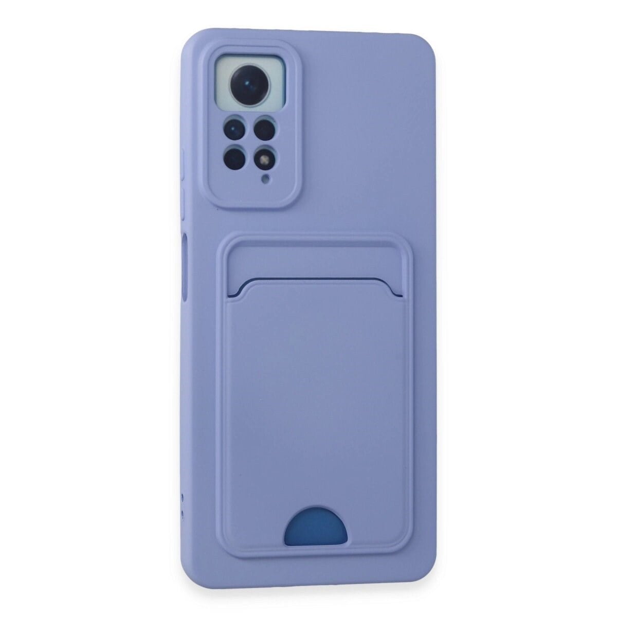 Xiaomi Redmi Note 12 Pro 4g Kılıf Kelvin Kartvizitli Silikon - Lila