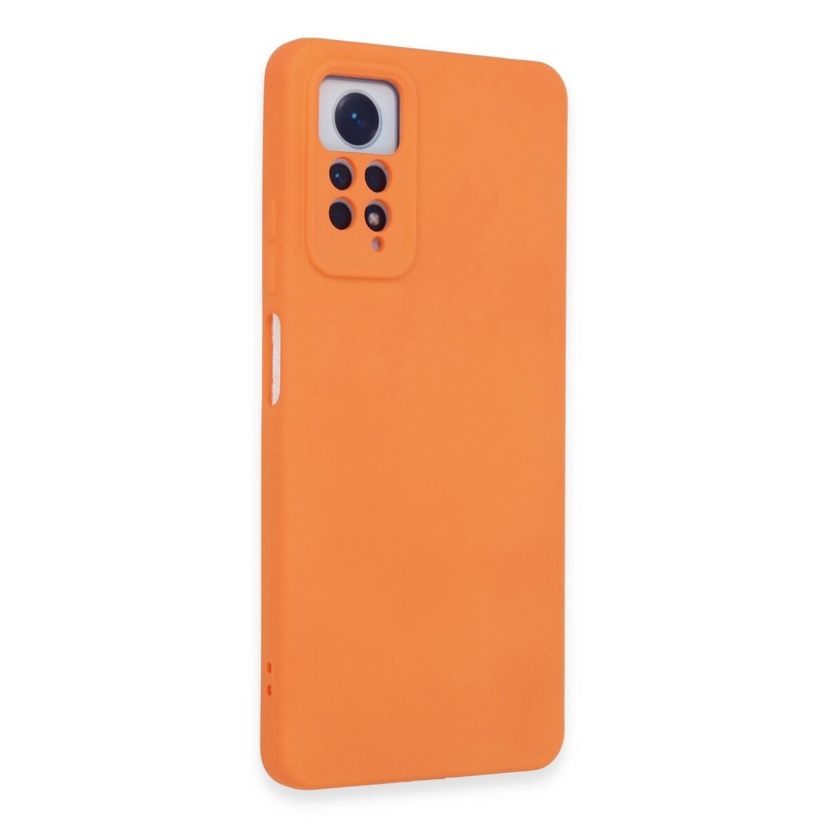 Xiaomi Redmi Note 12 Pro 4g Kılıf Nano İçi Kadife Silikon - Turuncu