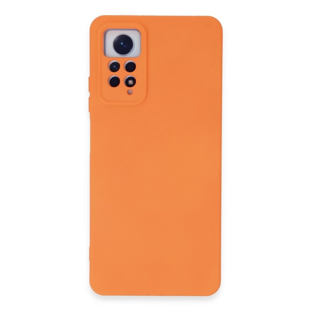Xiaomi Redmi Note 12 Pro 4g Kılıf Nano İçi Kadife Silikon - Turuncu