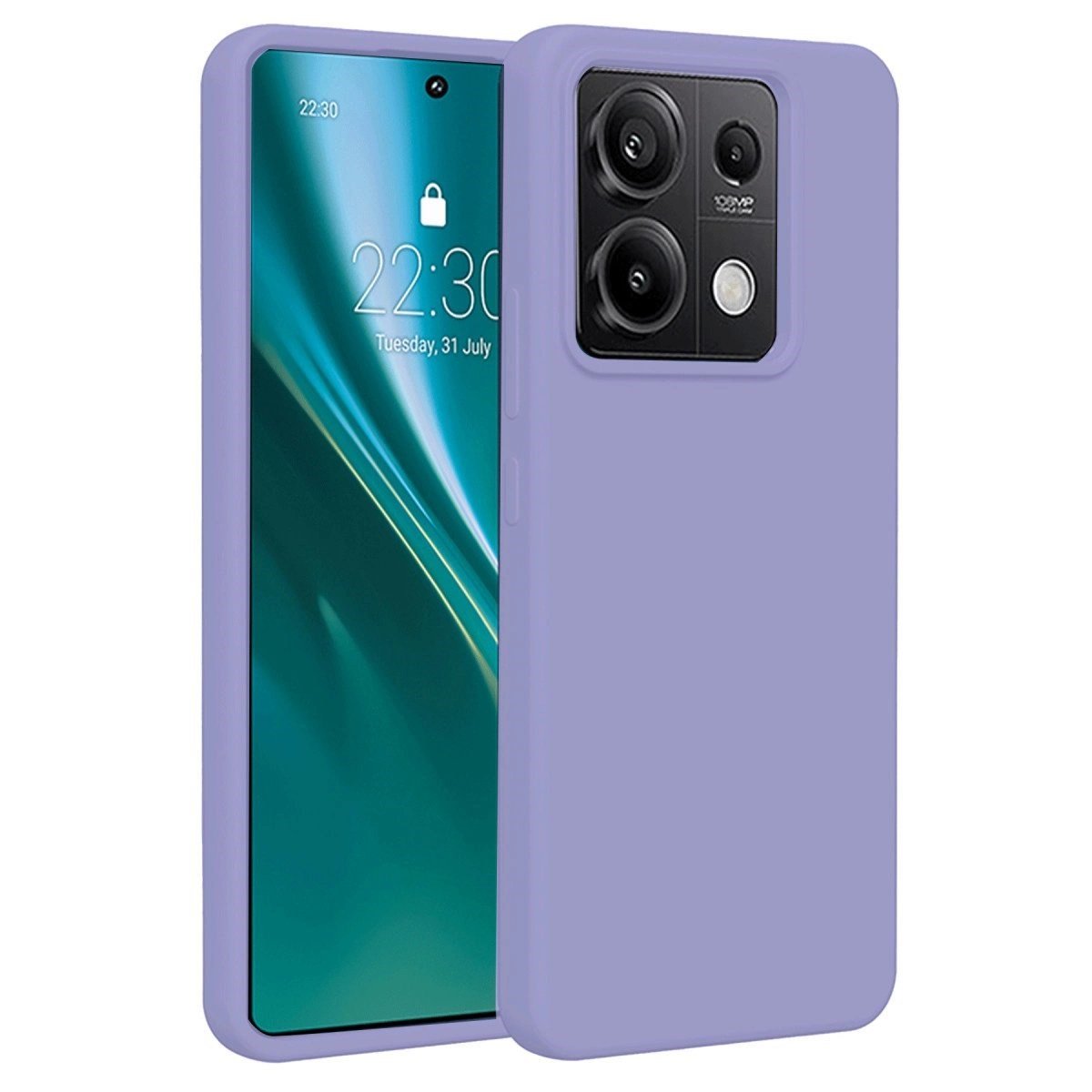 Xiaomi Redmi Note 13 4g Kılıf First Silikon - Lila
