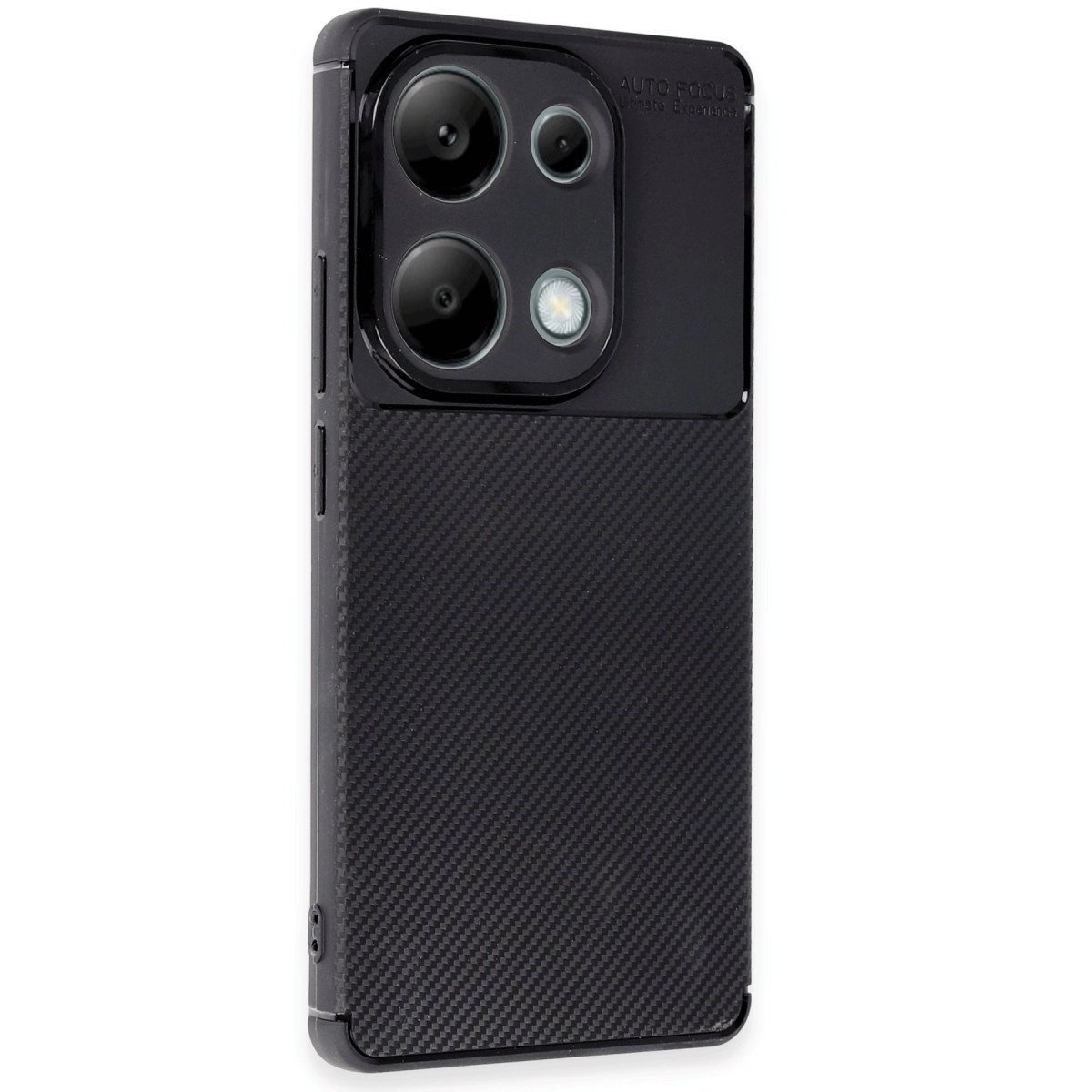 Xiaomi Redmi Note 13 Pro 4g Kılıf Auto Focus Karbon Kapak - Siyah