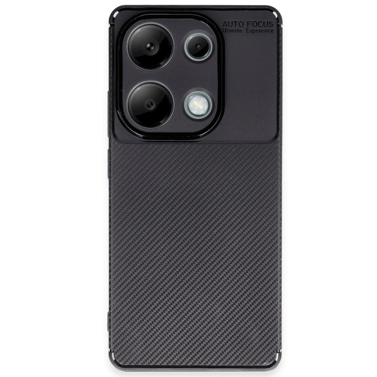 Xiaomi Redmi Note 13 Pro 4g Kılıf Auto Focus Karbon Kapak - Siyah