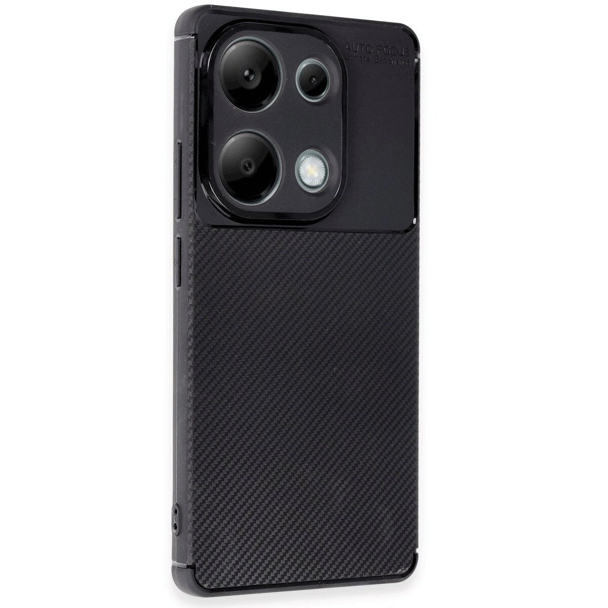 Xiaomi Redmi Note 13 Pro 4g Kılıf Auto Focus Karbon Kapak - Siyah