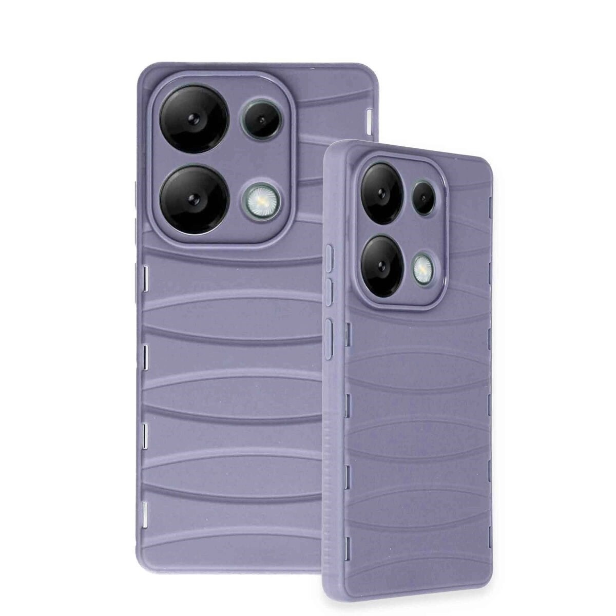 Xiaomi Redmi Note 13 Pro 4g Kılıf Bibercas Silikon Kapak - Lila