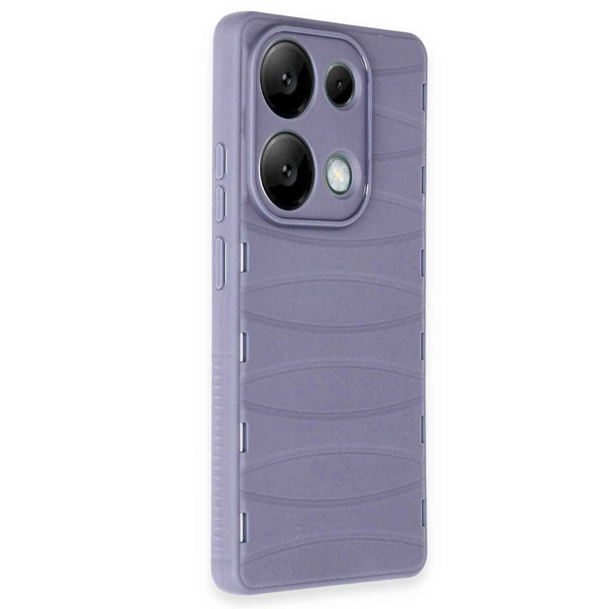 Xiaomi Redmi Note 13 Pro 4g Kılıf Bibercas Silikon Kapak - Lila